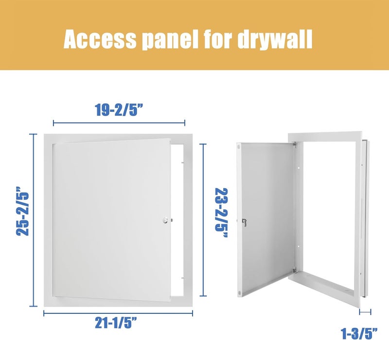 Joogto Thicken 1mm 20 x 24 Access Panel for Drywall,Attic Door, Ceiling Access Panel for Drywall,20x24 Metal Access Panels are Thickened to 1mm to Solve The Problem of Fragile Panels(Screwdriver Latch) - Image 2